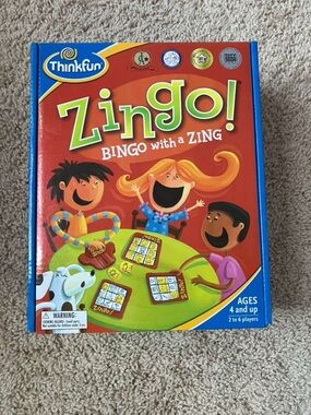 NEW FREE W/ KIDS PURCHASE Think! Zingo! Bingo Matching Game - Red, Green, Blue